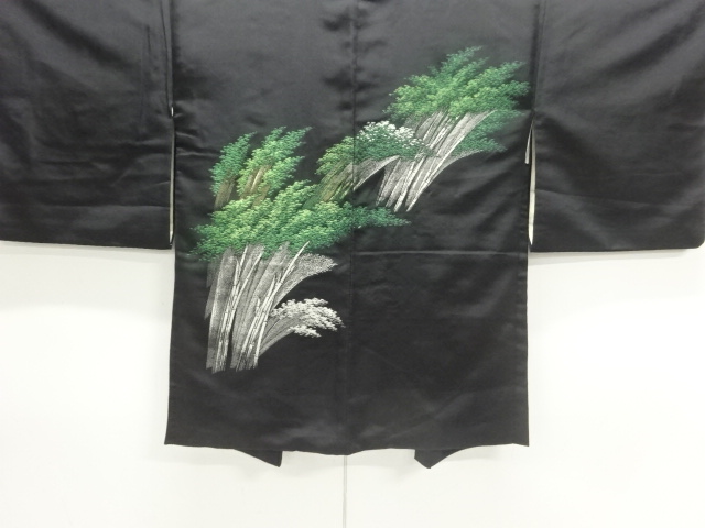 JAPANESE HAORI COAT / WOVEN BAMBOO